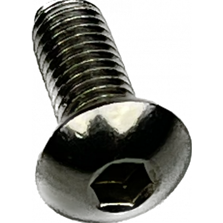 Inbusbout bolkop - M5x12mm - inbus 3mm