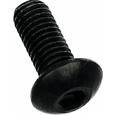 Inbusbout bolkop zwart - M5x12mm - inbus 3mm
